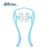 6 Rollers Manual Neck Massager Shoulder Cervical Spine Kneading Massage Point Pressure Therapy for Body Relaxation Pain Relief Health Massage Tool