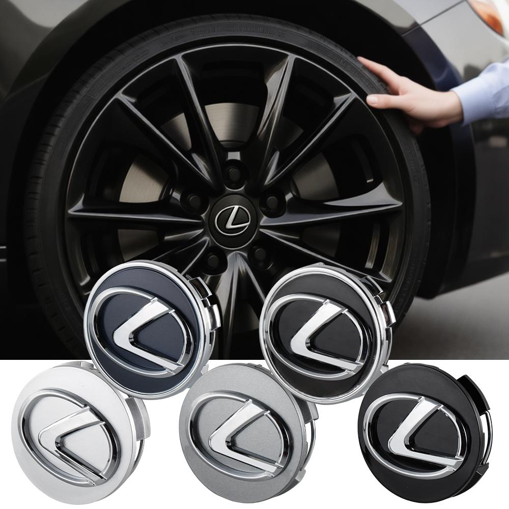 4PCS Automotive Wheel Center Hub Cap Covers Badge Modification Accessories For Lexus IS200 IS250 CT200H Fsport ES LS IS GS LC RC