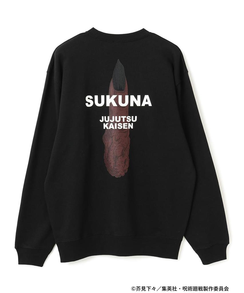 BEAMS MANGART Jujutsu Kaisen Сукуна Свитшот Черный Аниме Япония Уличная одежда