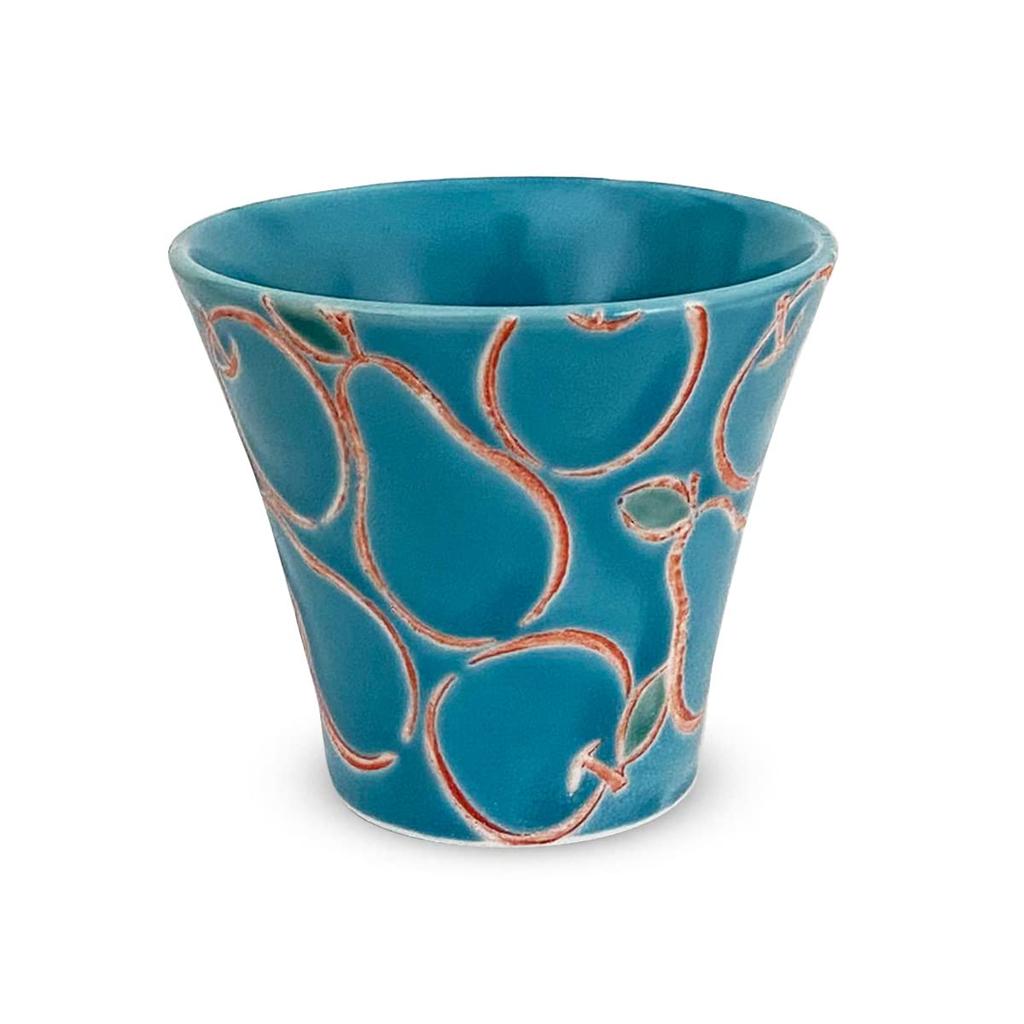 J Kitchens Kunzangama Teacup Made In Pier Blue (Hasami Ware), Japan, 130cc,