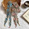 Sweet Embroidered Lace Scarf Printed Narrow Long Scarves Fashion Scarf Headband  Beach