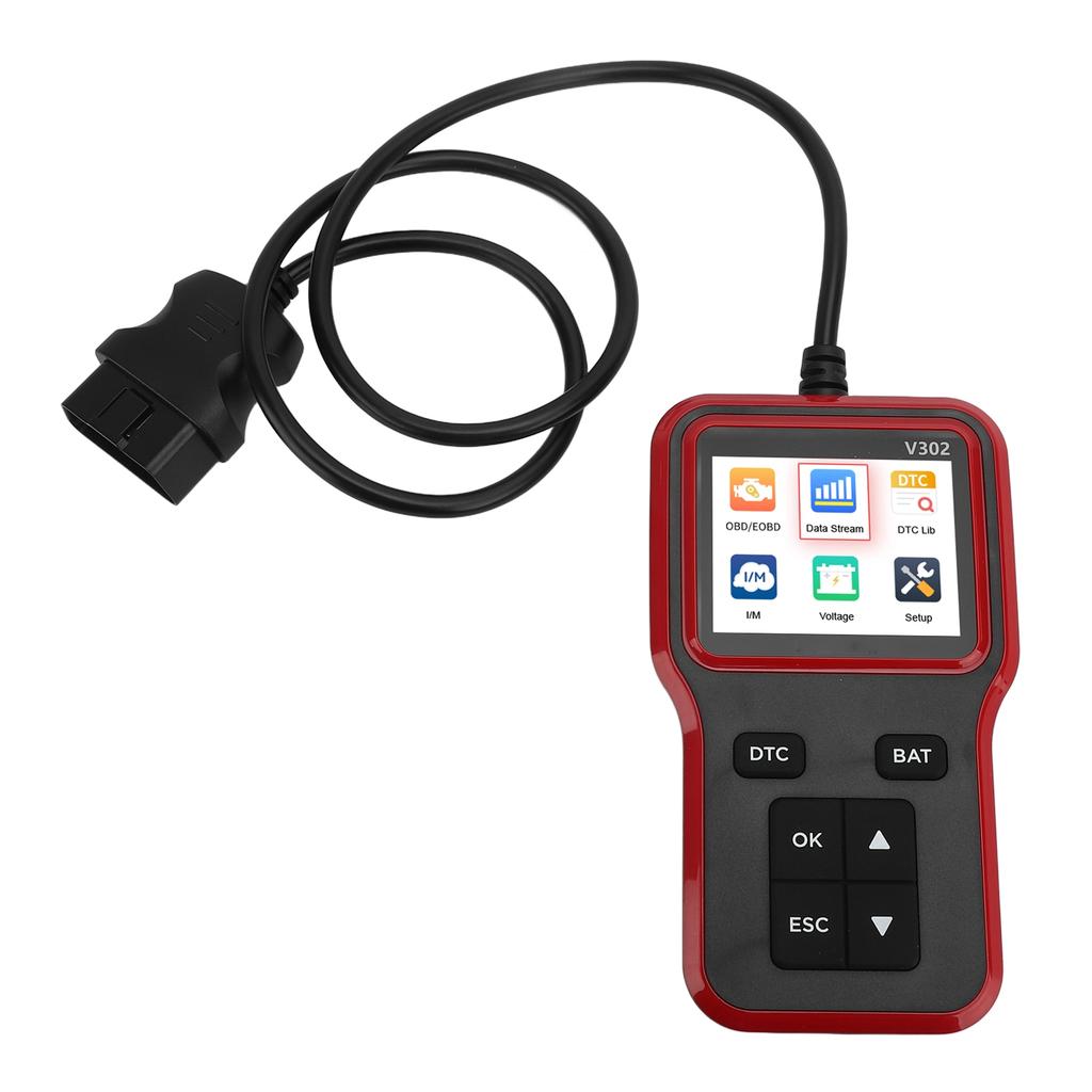 Автомобильный OBD-сканер Кривая в реальном времени Готовность I/M 2,8-дюймовый цветной TFT-экран Считыватель кодов неисправностей двигателя для автомобилей