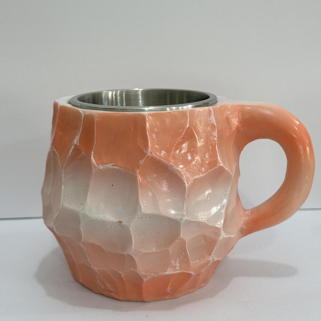 2024 Elegant Translucent Mineral Resin Coffee Cup - Colorful Luxury Gift