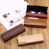Business Fashion Myopic Eyeglasses Case Leather Square Case Eyeglasses Case Skin Personality Eyeglasses Case