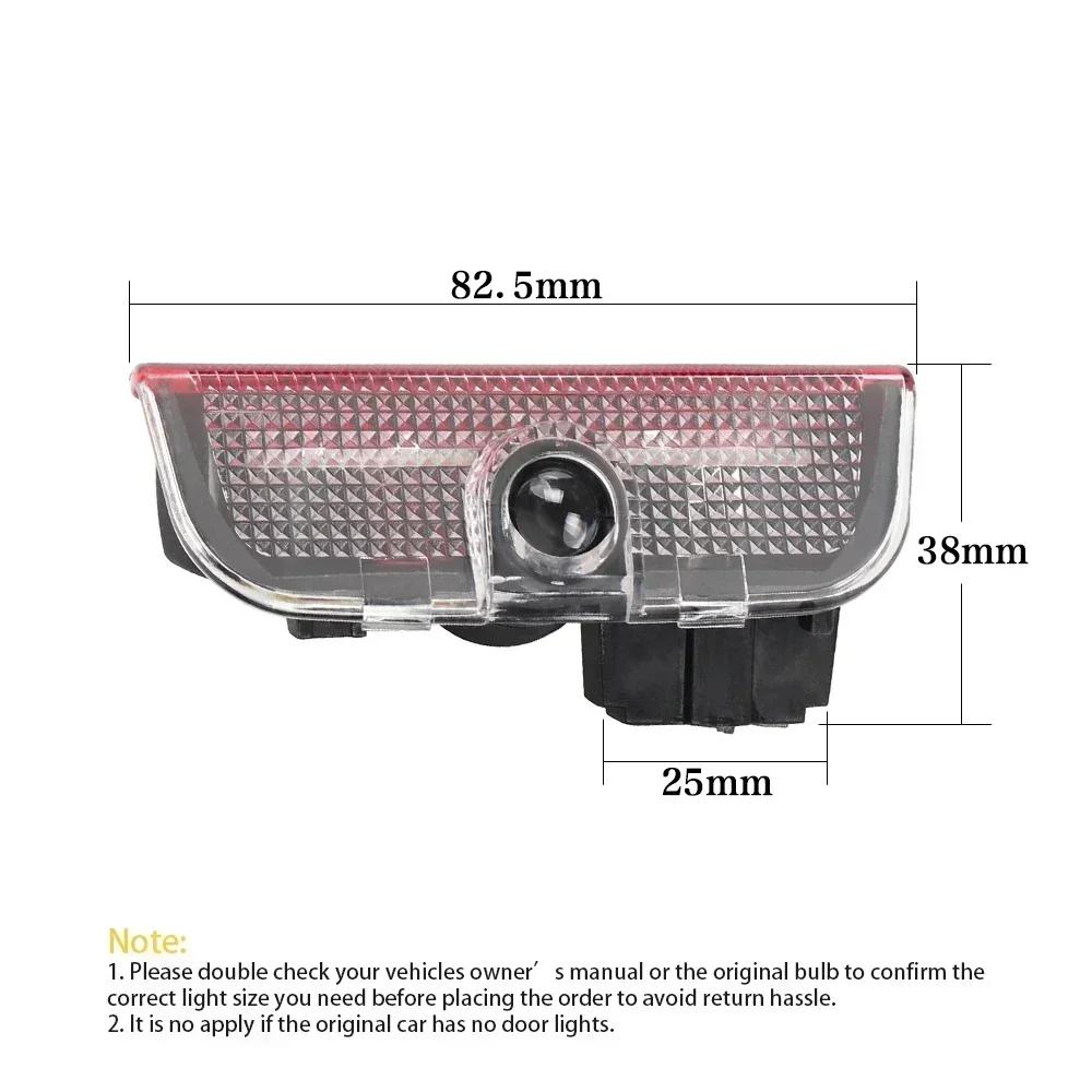 LED Car Door Projector Ghost Shadow Welcome Light Accessories For VW Tiguan MK1 MK2 Scirocco MK3 Touran 5T1 Arteon CC Sharan 7N