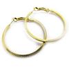 [L7598] - Gold 'Choregraphy' Hoop Earrings Ø 40 Mm