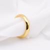 Fashion Stainless Steel Couple Ring Simple Smooth Rose Gold Titanium Steel Rings for Women
