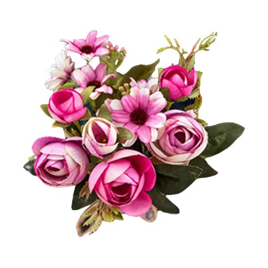 Имитация цветка, реалистичный декоративный подарок, практичный настоящий сенсорный искусственный цветок розы, букет невесты для дома