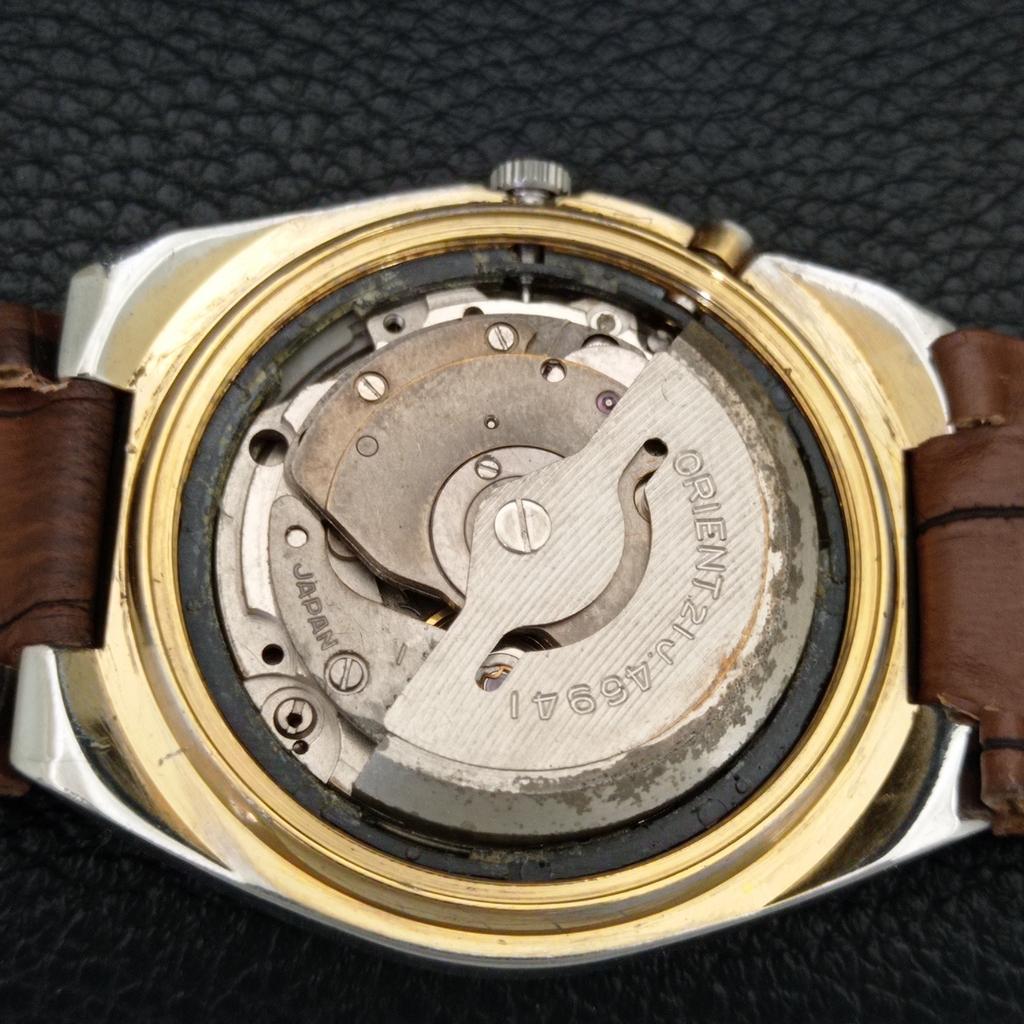 ЯПОНИЯ ВИНТАЖНЫЕ ORIENT CRYSTAL АВТОМАТИЧЕСКИЕ 46941 МУЖСКИЕ ОРИГИНАЛЬНЫЕ ЧАСЫ С ЦИФЕРБЛАТОМ a707790-1