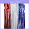 Яркий красно-бело-синий дождевой занавес ко Дню независимости для праздничного украшения вечеринки