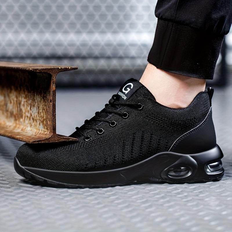 Air Cushion Work Safety Shoes For Men Women Breathable Work Sneakers Steel Toe Shoes Anti-Puncture Safety Protective Shoes 36-46