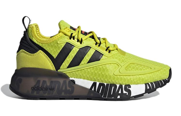 adidas Originals ZX 2K J Низкие Детские Повседневные Кроссовки Желтые FY2638