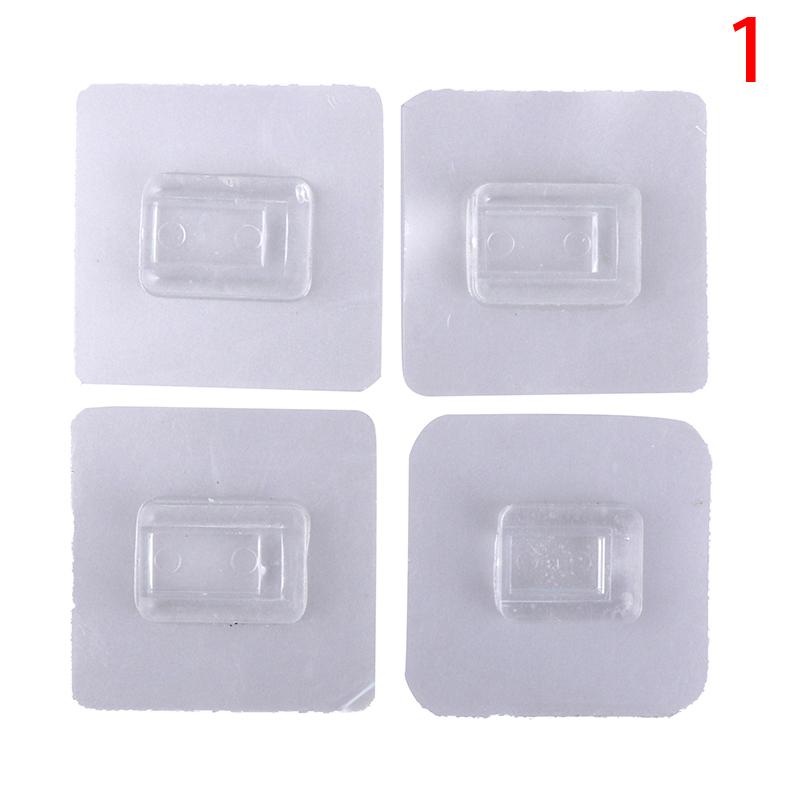2/4pcs Home Plastic Hooks Waterproof Sticky Hook For Kitchen Bathroom Shelf Sticker Sticking Wall Strong Adhesive Hook Hanger