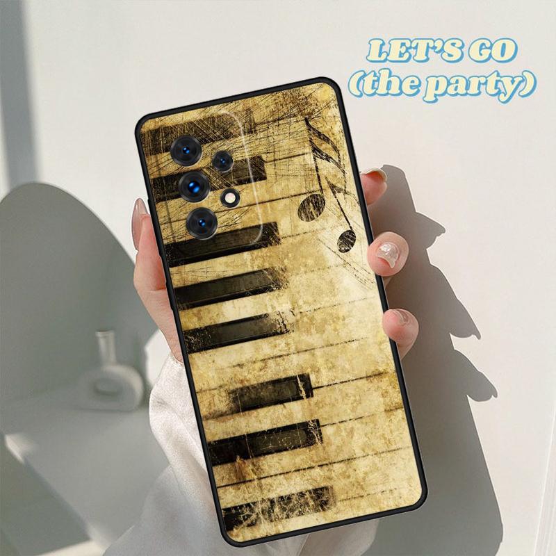Чехол для телефона 'Музыкальные ноты' Для Samsung Galaxy A42 A31 A40 A51 A71 A32 A80 A91 A52 A72 A73 A20e A21S A50 A70 A11 A12 Обложка
