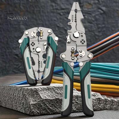 16 в 1 складной инструмент для зачистки проводов многофункциональный инструмент для обжима и резки проводов портативный инструмент для зачистки проводов из нержавеющей стали для электриков своими руками