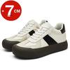 Man Cow Leather Sneakers Elevator Shoes Height Increase Insoles 7CM Leather Shoes for Men Casual Tall Lift Sports