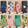 Phone Cover For Infinix Note 40 5G Tecno Pova 6 Neo Spark 20 Pro 4G Itel A50 P55 4G Cases Pretty Butterfly Soft Liquid Silicone Lens Protection Bumper