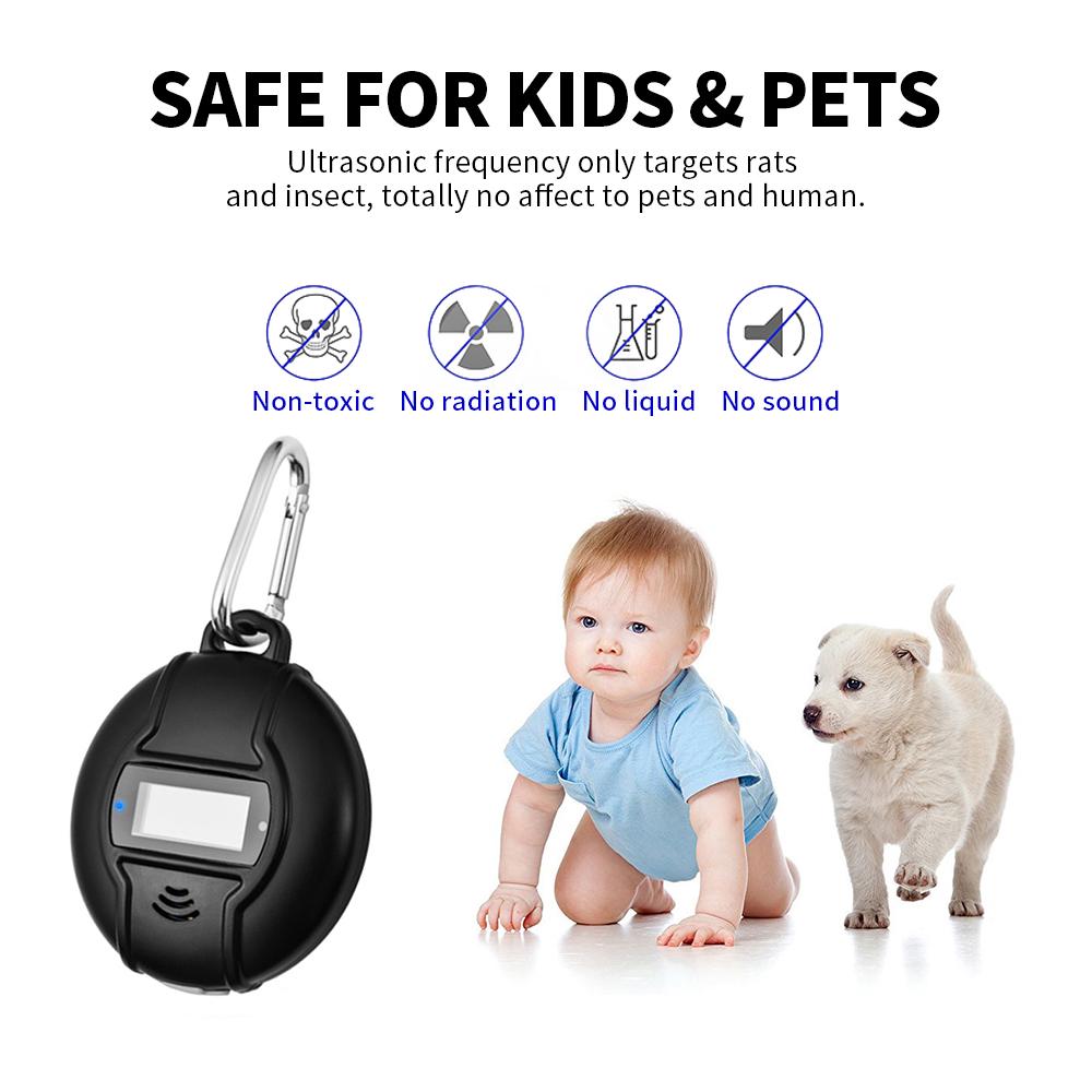 Портативный ультразвуковой отпугиватель вредителей на солнечной энергии и USB-отпугиватель комаров для улицы от тараканов,