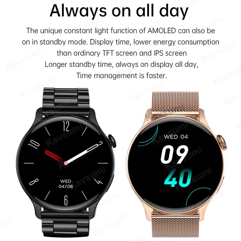 2025 NFC Умные часы Amoled HD GPS Трек Спорт Пульс Bluetooth Звонок Водонепроницаемые Женские Женская Умная Часы Для Женского Подарка