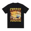 Funny Cheese Toastie T-shirt Food Lovers Gift T Shirts Men Women Cotton Casual O-Neck Short Sleeve Oversized T-shirts Streetwear