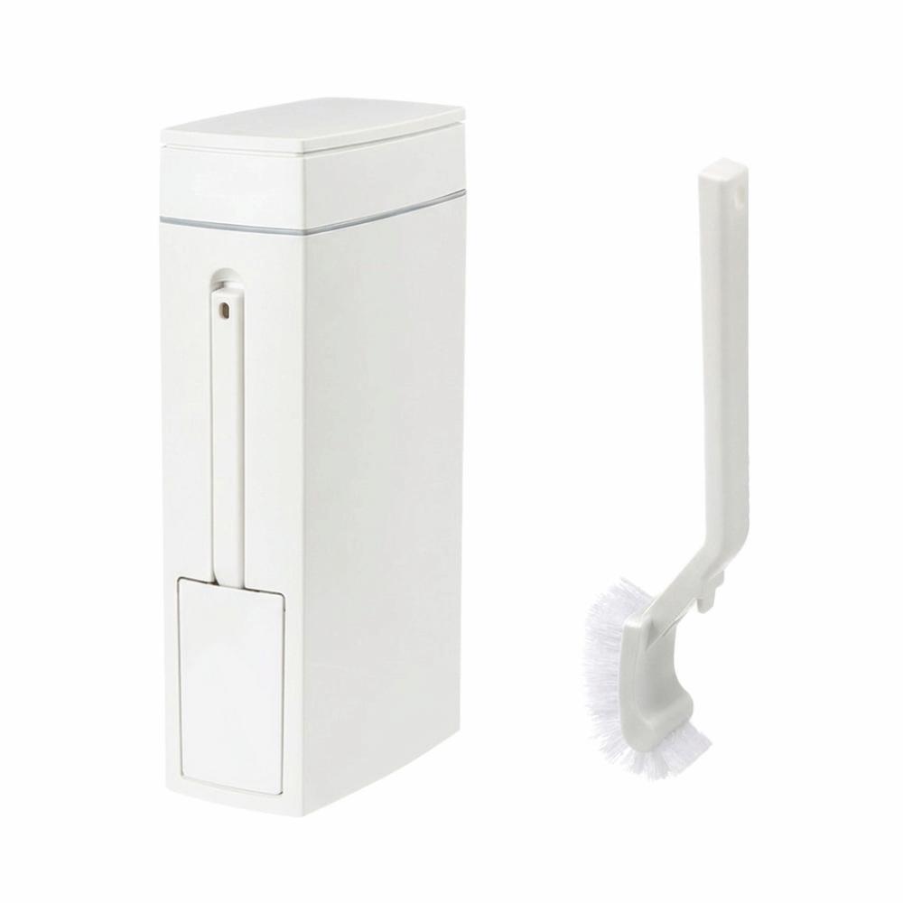 Space Saving Narrow Garbage Can Hidden Waste Can Minimalist Bathroom Trash Can Small Space