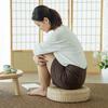 Tatami Cushion Natural Straw Hand Woven Meditation Japanese-style Household Padded Round Pouf for Garden