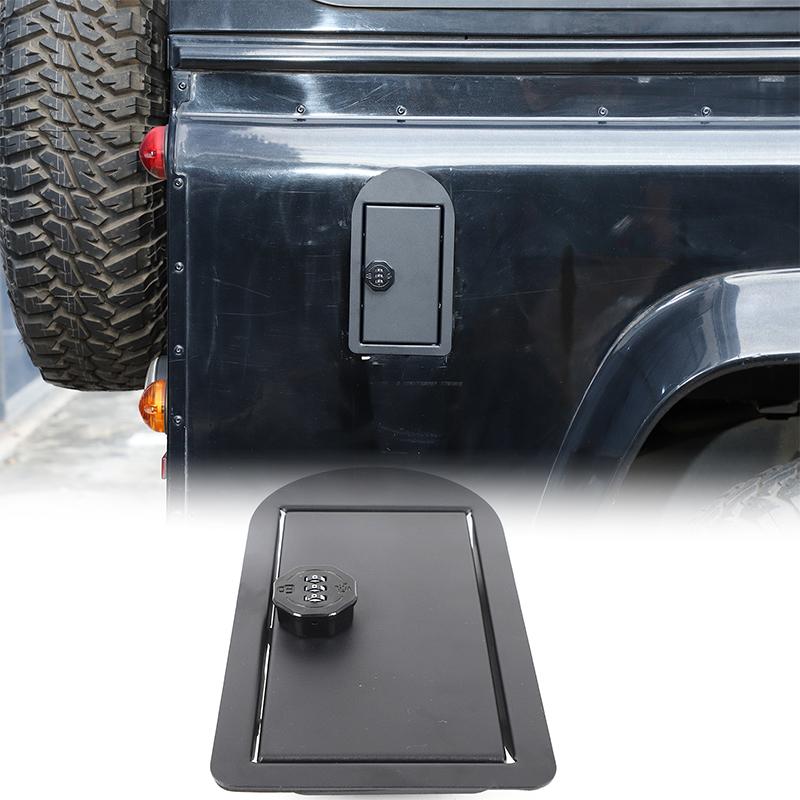 For Land Rover Defender 90 110 130 2004-2018 Aluminium Alloy Car Oil Fuel Tank Cap WitFh Key Lock Cover Stickers Car Accessories