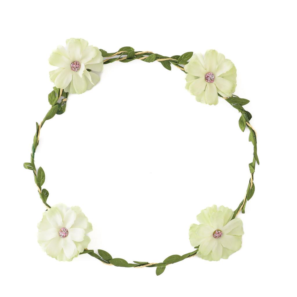 Венок в лесном стиле, красивые искусственные цветы, аксессуары, венок