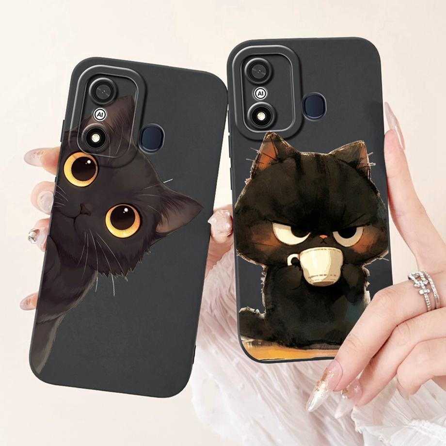 Чехол для Itel A27 A48 A25 A35 Стильный художественный ударопрочный Funda для Itel A60 A60s A70 Мягкий жидкий силиконовый бампер