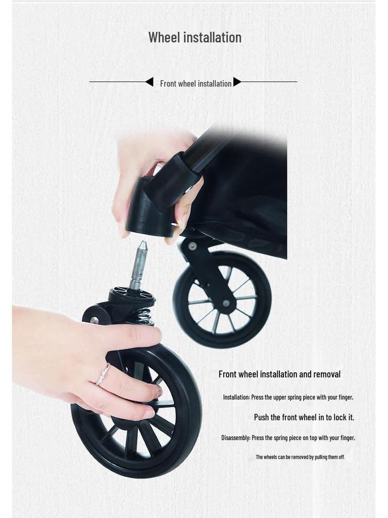 Huaying Lightweight Foldable Baby Stroller - Sit & Recline, One-Button Fold, Ideal for Newborns & Toddlers