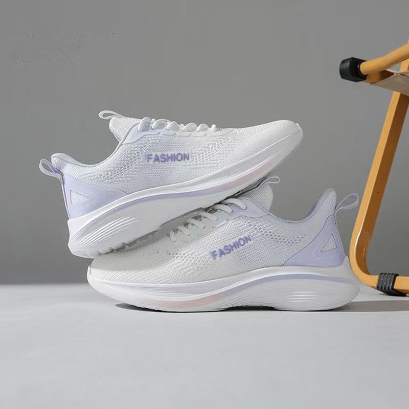 Autumn new breathable fly knit shoes ins student running sneakers, casual shoes shoes