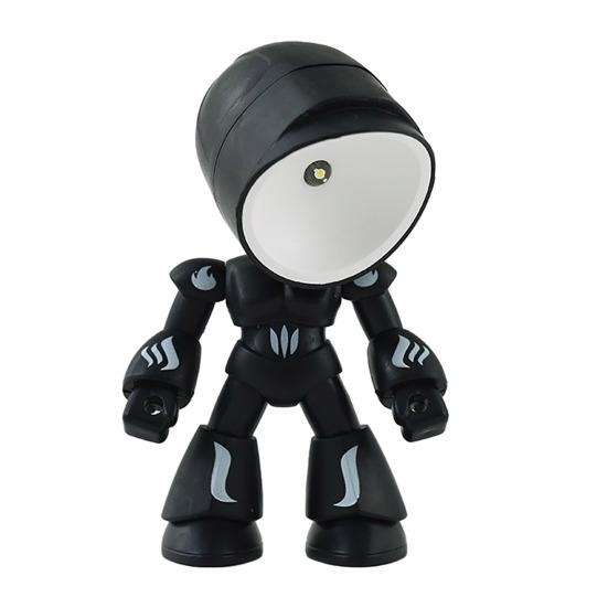 Подвижный робот-ночник, светодиодная настольная лампа с гибким плечом, беспроводной портативный декор для офиса, спальни