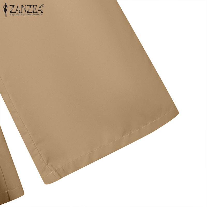 ZANZEA Женский длинный жилет без рукавов и брюки повседневный комплект из двух частей