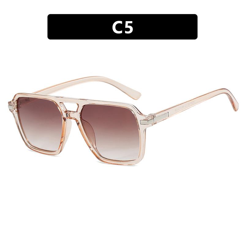 Мужские солнцезащитные очки, женские солнцезащитные очки в стиле ретро с квадратной оправой в форме рисового ногтя.