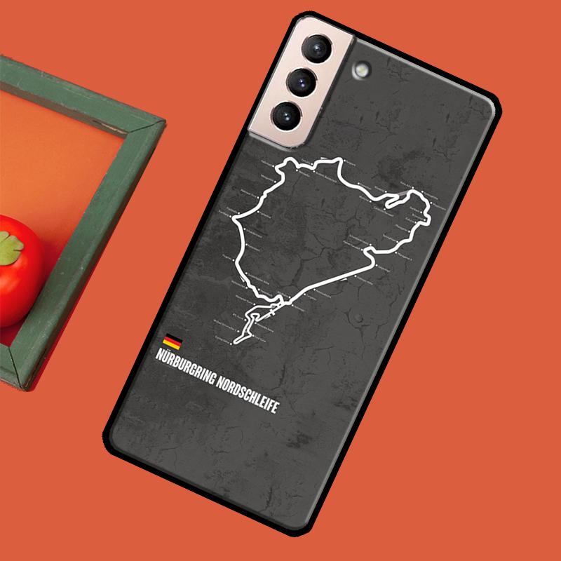 Чехол с трассой Формулы 1 F1 Racing Circuit для Samsung Galaxy S23 S22 Ultra S20 FE S21 Ultra Note 20 S8 S9 S10 Note 10 Plus