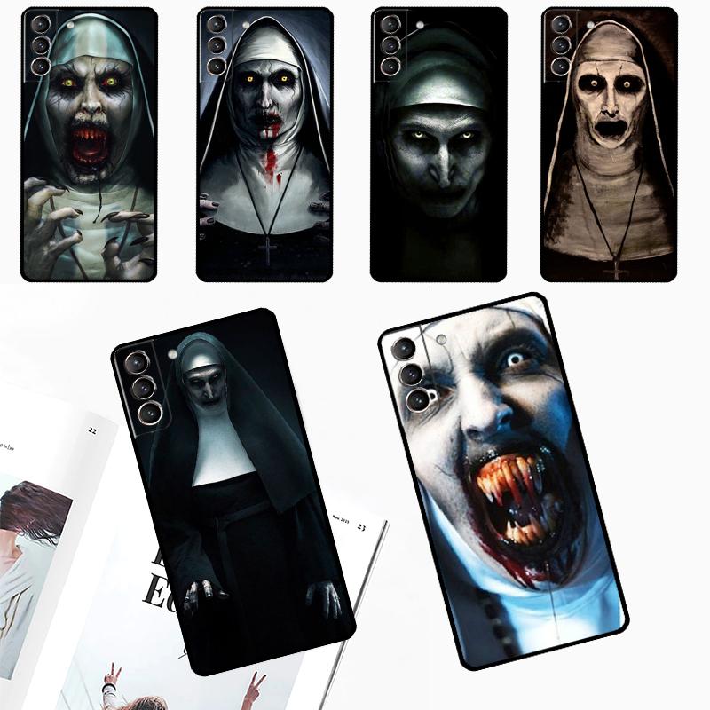 The Nun Valak Horror Case For Samsung Galaxy S24 S23 S22 Ultra Note 20 10 S8 S9 S10 Plus S20 FE S21 FE Cover