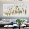 Nordic Gold Texture Abstract Oil Painting Handmade Canvas Wall Art Decor for Living Room Acrylic Mural Poster