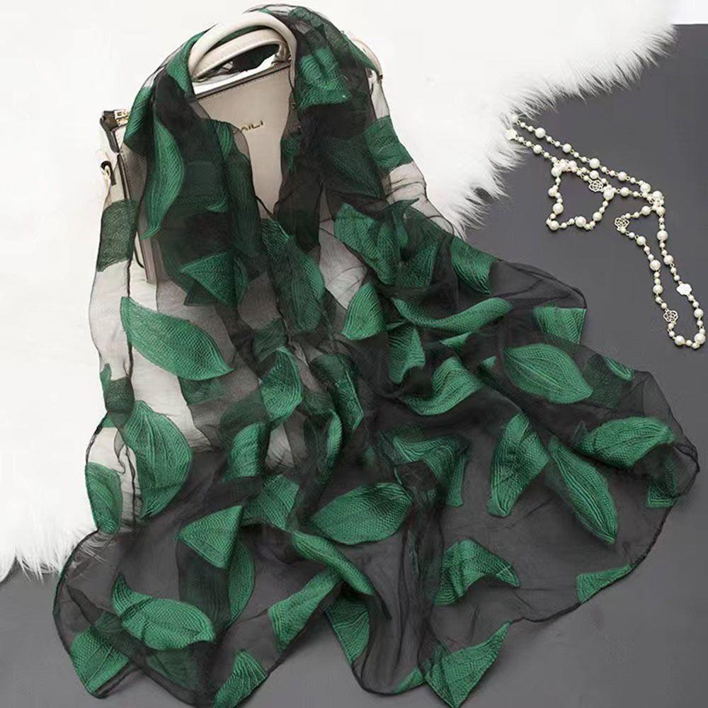 Organza Gauze Shawls Soft Sheer Wrap Summer Bandana Women