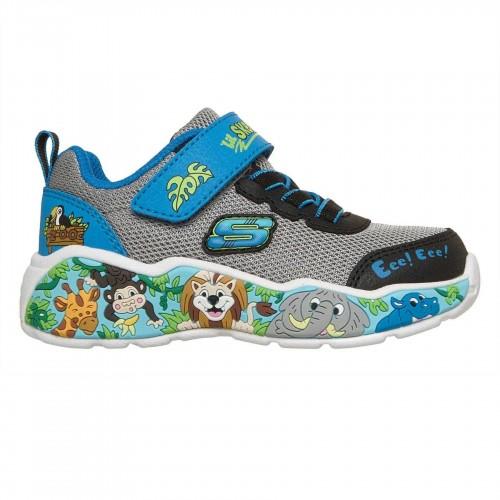 Skechers Светящиеся кроссовки с сеткой для игр малыша