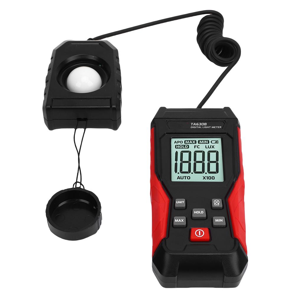 Digital Illuminance Light Meter 0.1  200000LX Measurement Range Photometer Luxmeter with LCD Display for Factory