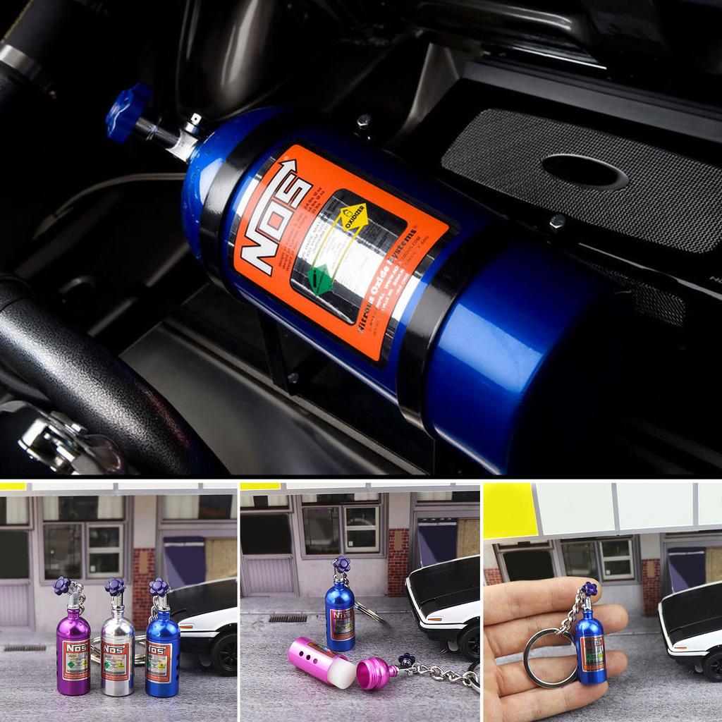 Креативный брелок в виде бутылки NOS Nitro с ароматизированным бальзамом-наполнителем, аксессуар для автомобиля для автолюбителей и тех, кто ведет модный образ жизни