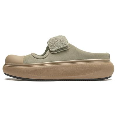 Li Ning Cloud Travel Mary Удобные Простые Амортизирующие Износостойкие Низкие Повседневные Туфли Женские Повседневные Туфли Сухая Трава Серый AZGU040-6