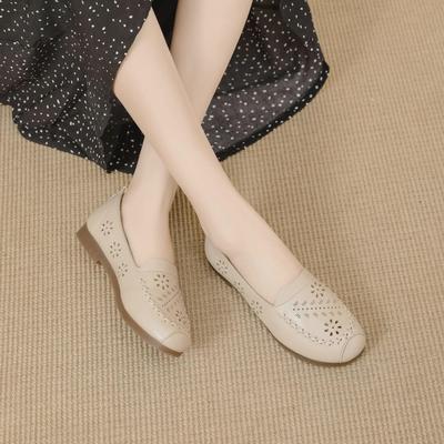 Мамины кожаные туфли на мягкой подошве: Легкие, нескользящие, дышащие, идеально подходят для весны, лета и осени, идеально подходят для женщин среднего и пожилого возраста