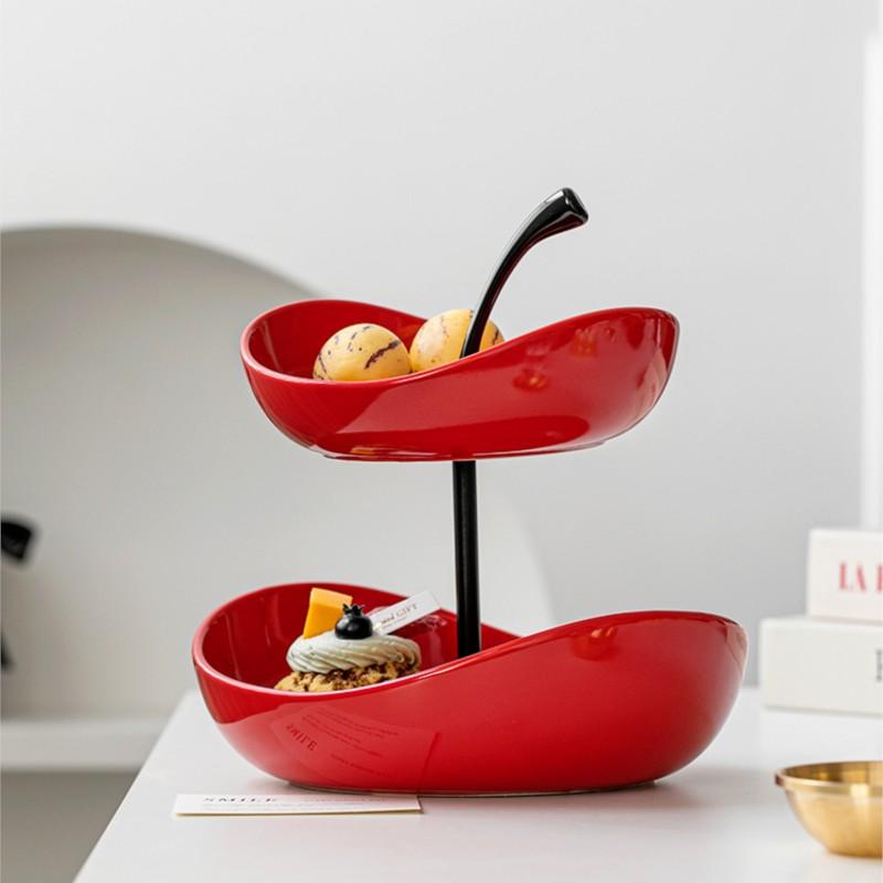 Фруктовая тарелка MOMO для дома, гостиной, журнального столика, украшения, конфетница, поднос для закусок, многослойная высококачественная фруктовая тарелка