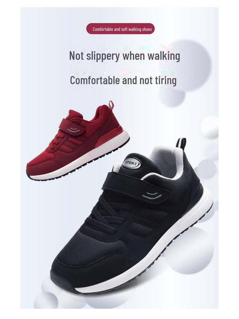 Official Non-Slip Soft Sole Shoes: Comfortable Walking Shoes for Middle-aged and Elderly