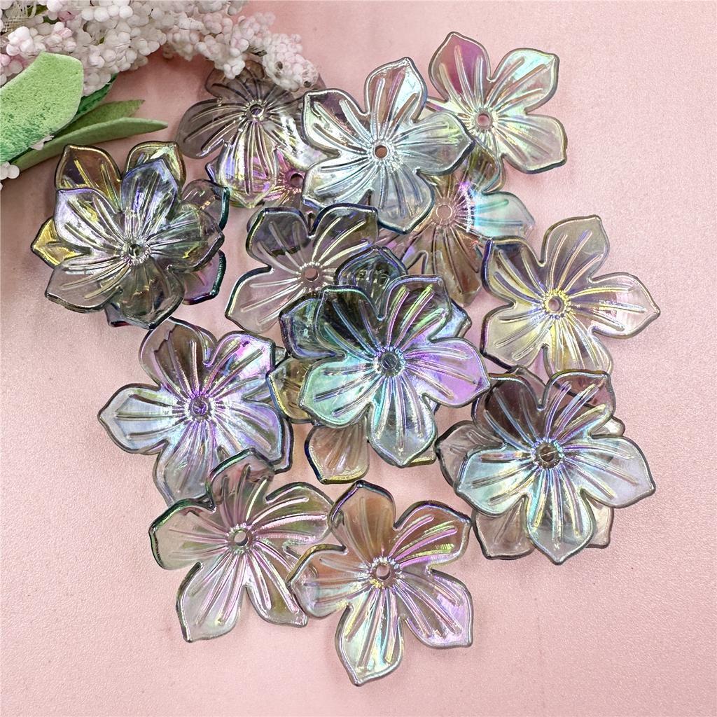 Высокое качество для изготовления ювелирных изделий 22,8 мм DIY акриловые бусины ручной работы в форме цветка солнца 20 шт браслет ожерелье свободные разделительные бусины