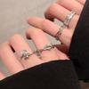 Korean Style Open Index Finger Rings - Thorn Rose Vine Design for Couples and Students