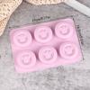 6 отверстий, круглые пчелы, силиконовые формы, сделай сам, ручная работа, ароматизированное мыло, ароматизированная свеча, форма для шоколадного мусса