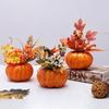 Halloween Foam Fake Pumpkins Maple Leaf Autumn Home Table Decoration Halloween Party Decor