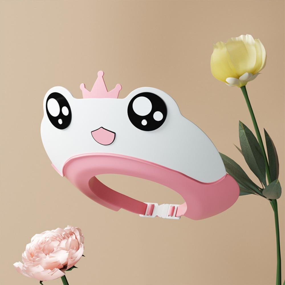 Мультяшная шапочка для душа для малышей в форме лягушки, козырек для купания, милая шапочка для мытья волос, детская ванна